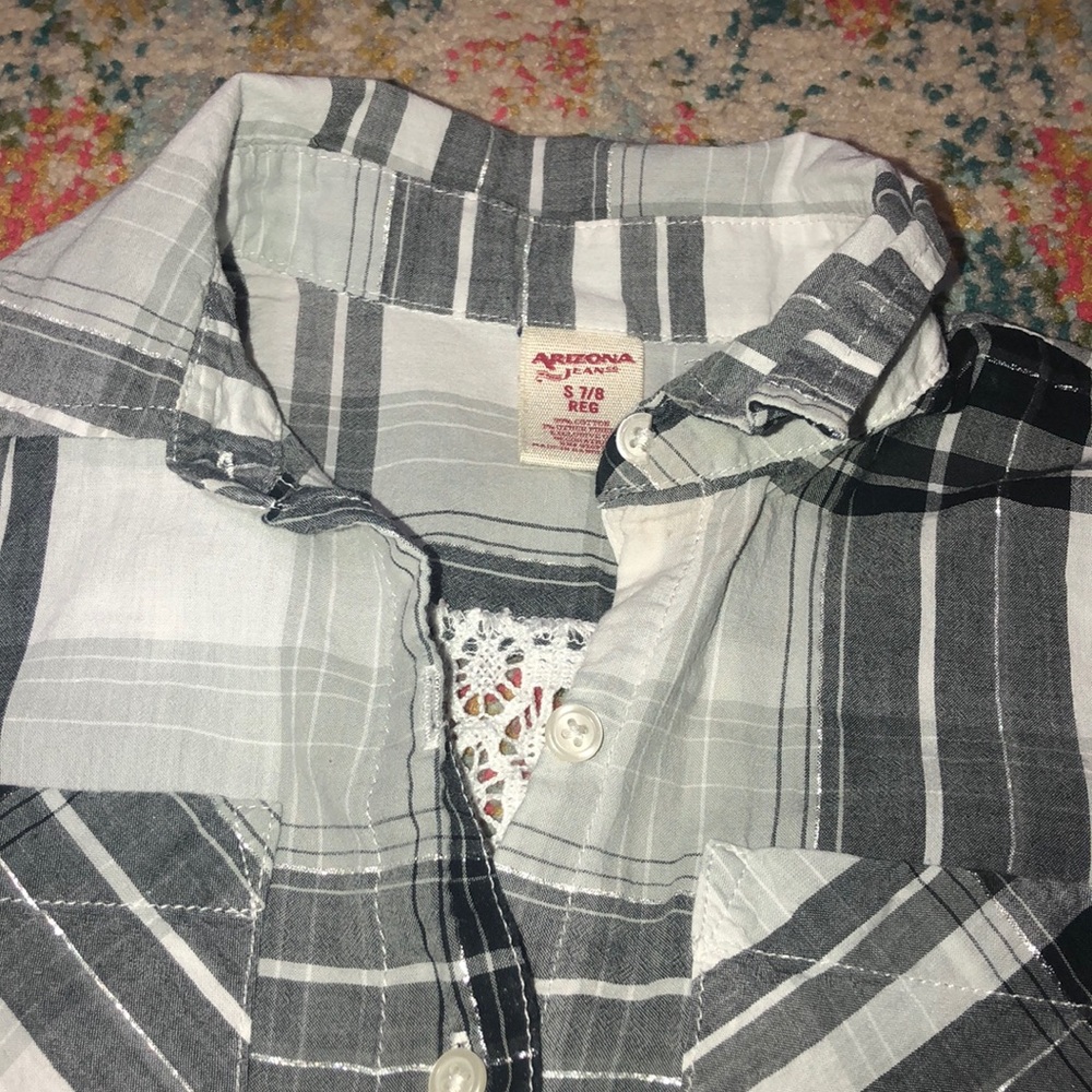 plaid button down shirt - Picture 2 of 2